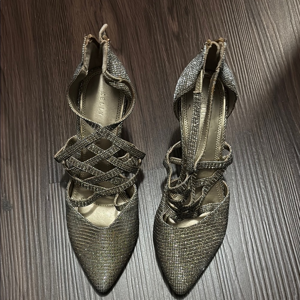 Elegant Silver Women's Heels